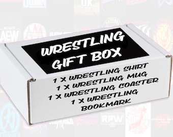 Wrestling Gift Box: T-Shirt, Mug, Coaster & Bookmark