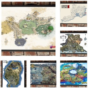 Ingelijste gamekaart Gaming poster foto merchandise verzamelaars gamer kamer man grot aanwezig cadeau film donkere zielen GTA pokemon zelda red dead