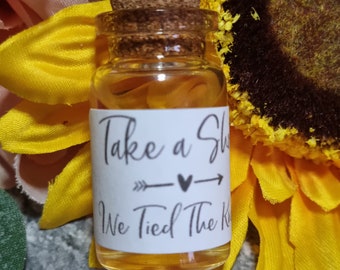 Shot Jar Favours Mini Shot Jars Wedding Shot Glasses Wedding vial Favours Take a Shot we tied the knot novelty gift guests favor party stag