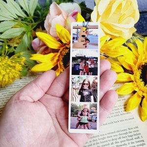 Personalised metal bookmark Photos christmas photo reader gift teacher present bookworm xmas mothers day stocking filler birthday him her image 9