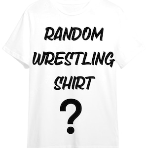 Maglietta mistero wrestling qualsiasi epoca anni '90 '00 '10 '20 maglietta wrestle adulti bambini tutte le taglie bottino casuale