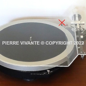 PIERRE VIVANTE ® record player cover Turntable dustcover Micro Seiki DQX-500, Ma-500. 30 year guarantee &quot;No yellowing&quot;!