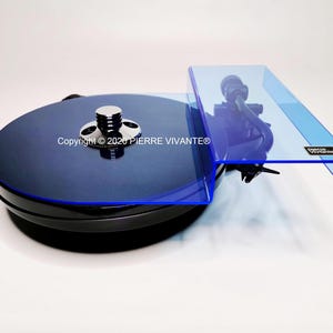 PIERRE VIVANTE ® Design record player cover Turntable dustcover fluorescent 10 years guarantee