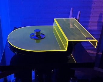 Coperchio antipolvere fluorescente per giradischi PIERRE VIVANTE ® Design, garanzia di 10 anni.