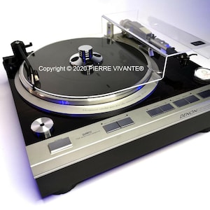 PIERRE VIVANTE® Turntable dust cover with carbon cover for Pro Ject RPM1/9, DP-47F. 30-year warranty &quot;No yellowing&quot;!