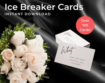 Wedding Ice Breaker Cards Bundle, INSTANT DOWNLOAD, Value Game Bundle, Discount Game Bundle, Games for Wedding Table, Wedding Guest Game