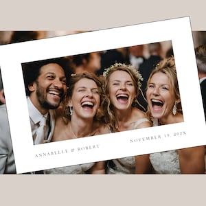 Wedding Selfie Frame Template, Photo Prop Frame, Photo Booth Frame, Landscape, 36x24, Welcome Sign, Canva Template, Instant Download PP6