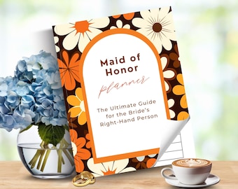 Maid Of Honor Planner Download, Floral Wedding Checklist, To Do List, Bachelorette Printable, Bridal Shower, For Binder, Instant Download