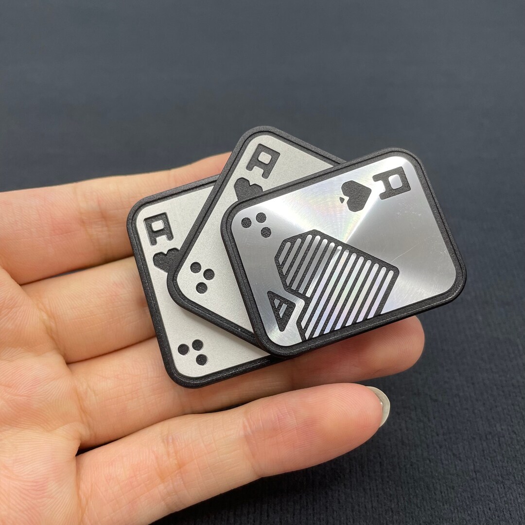 Buy Shuffle 3.0 Poker AAA Fidget Slider Toy Metal Lucky Card Poker Pop Push Slider Card Stress