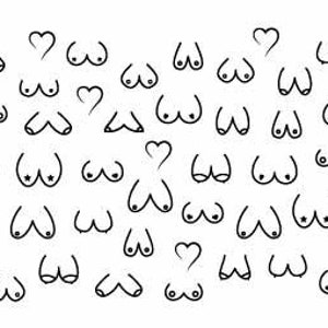Funny Breast Pattern SVG, PNG files. Digital Download.