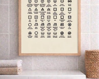 Laundry Guide Svg, PDF, PNG, JPG. Cloth Care Symbols. Washing Instruction. Laundry Icons. Digital download