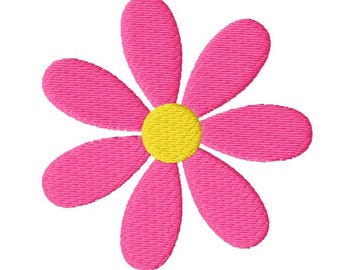 Daisy Flower Mini Machine Embroidery Design. Digital Download.