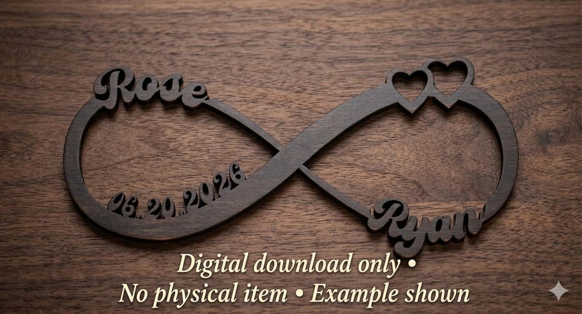 Personalized Infinity Symbol With Names. Digital Download - Etsy Canada
