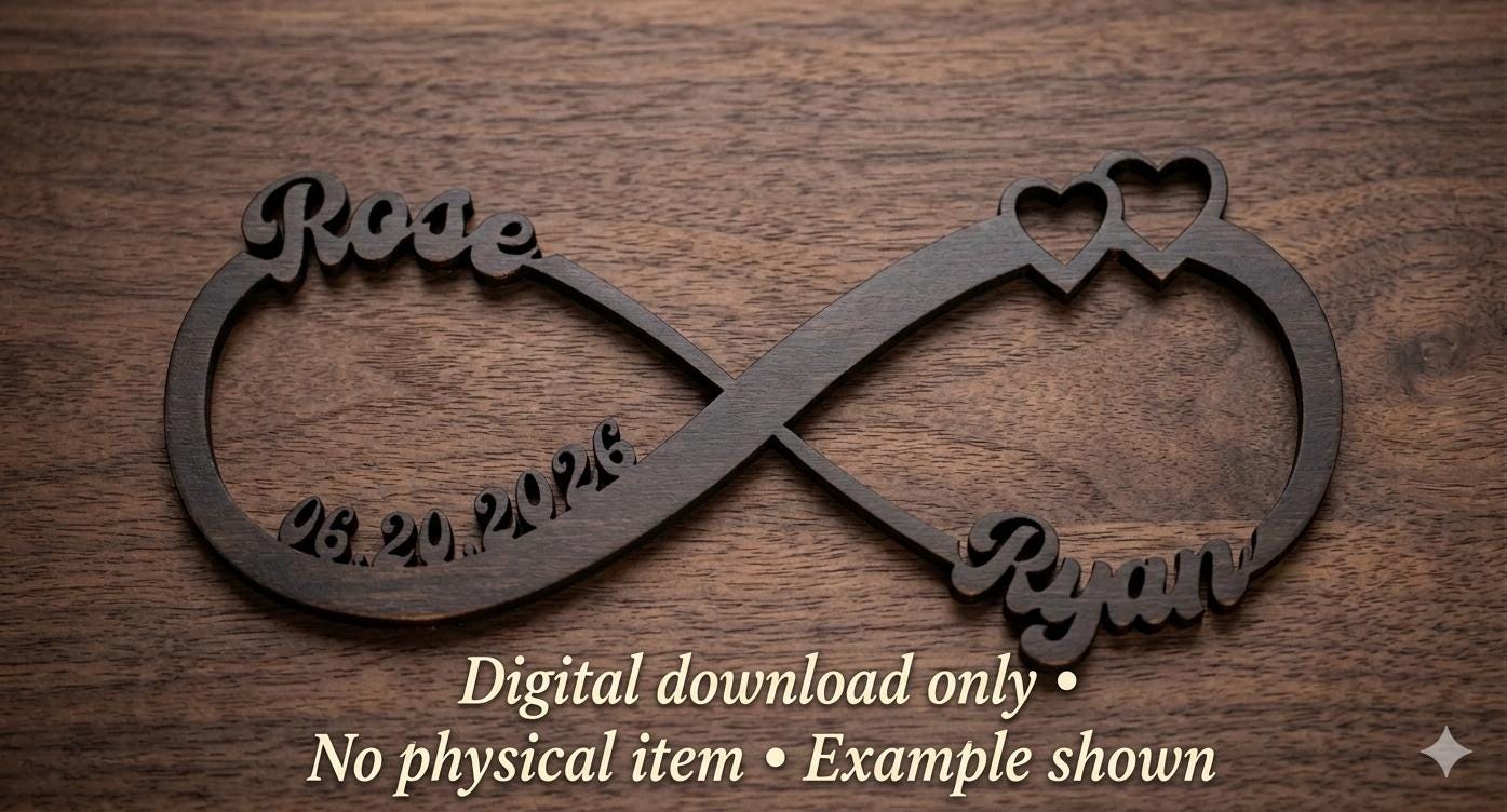 Personalized Infinity Symbol With Names. Digital Download - Etsy