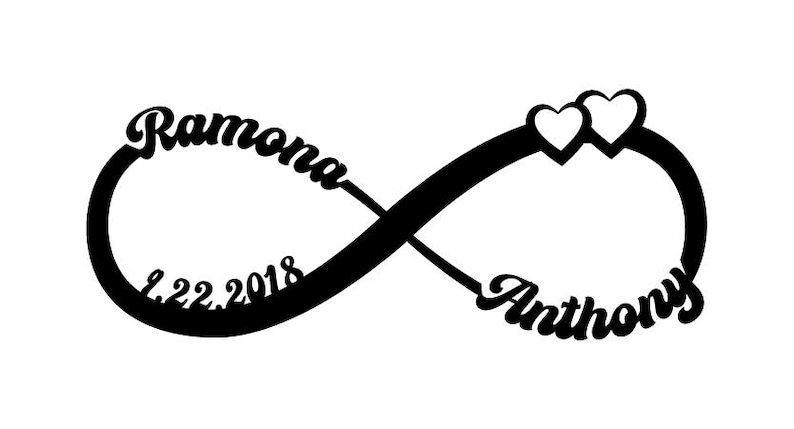 Personalized Infinity Symbol With Names. Digital Download - Etsy