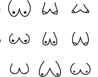 Funny Breast set SVG, PNG, JPG files. Digital Download.