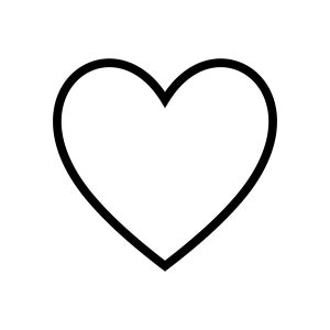 Heart Outline SVG PNG. Digital Download