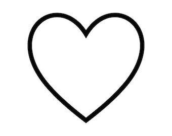 Heart Outline SVG PNG. Digital Download
