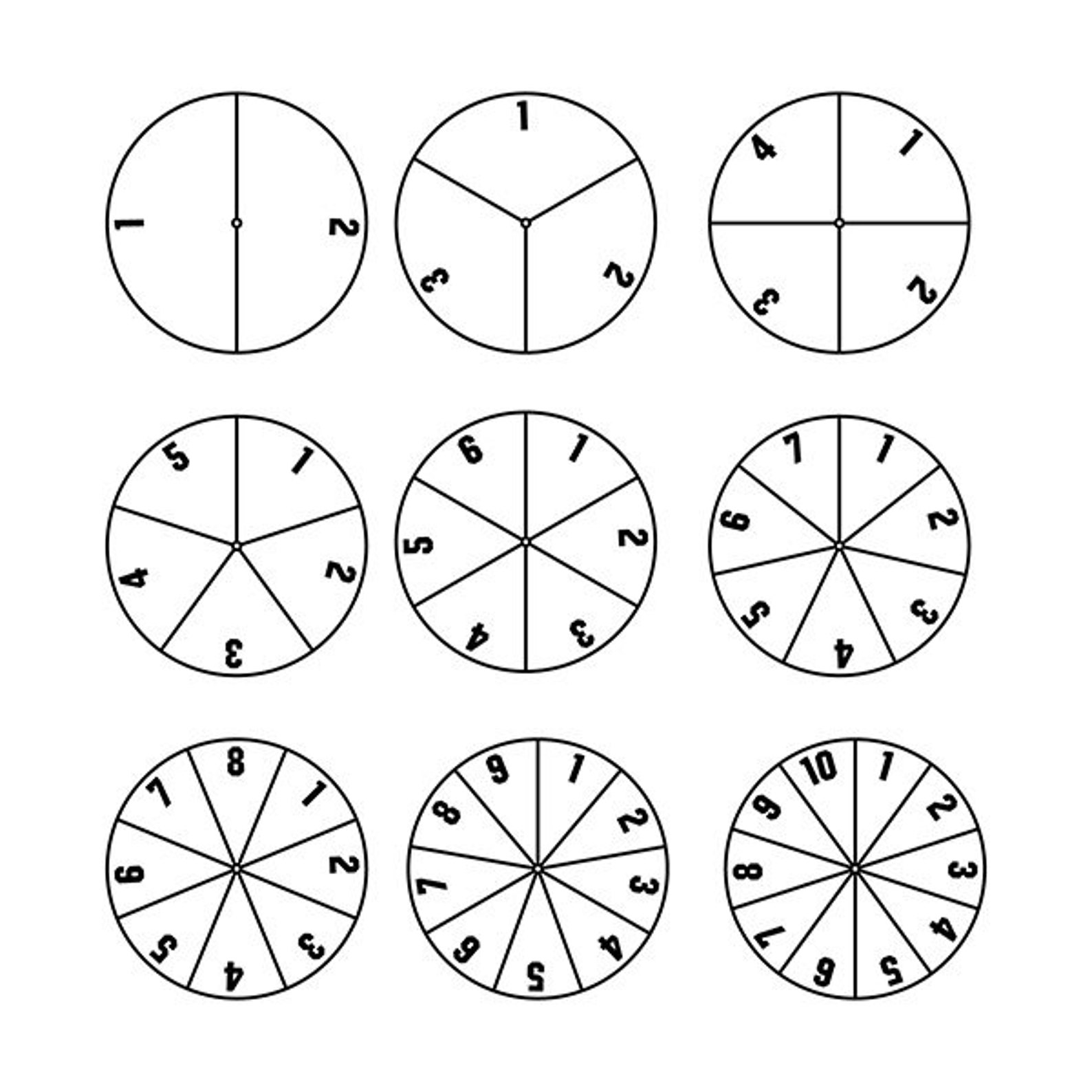 Pie Chart SVG. Spinners Set. Spinners Vector Clipart Set. Pie Chart