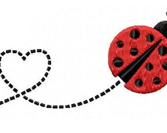 Embroidery. Machine Embroidery Design. Ladybug PES. Digital Download