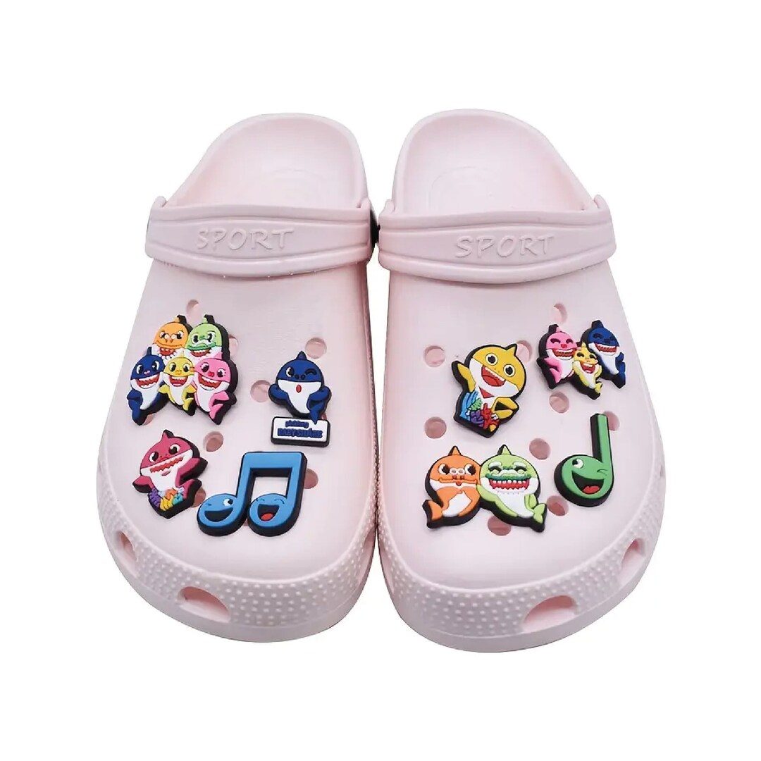 Baby Shark Childrens Croc Charms Shoe Clips Jibbitz Etsy UK