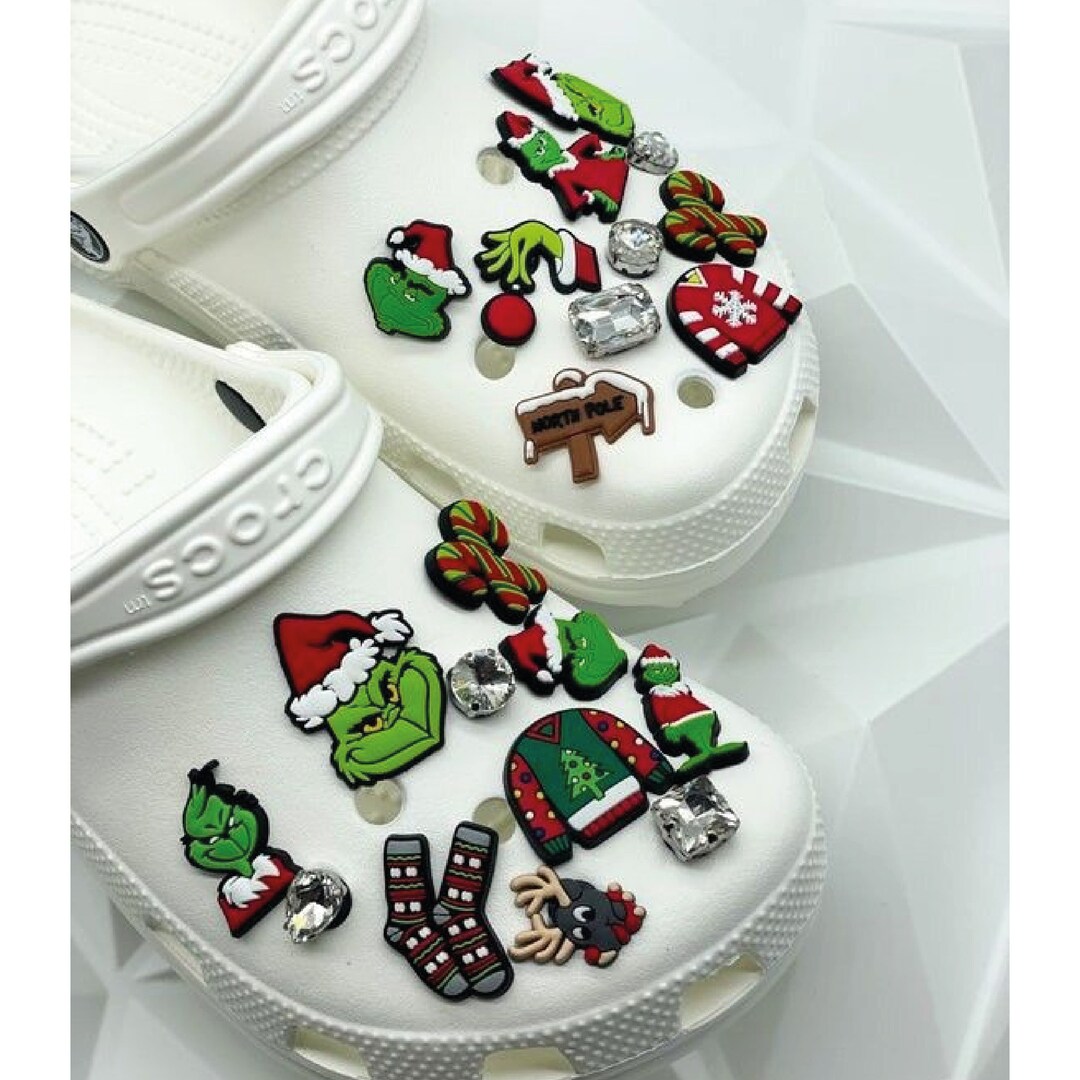 The Grinch Croc Charms Shoe Clips Jibbitz Jibbz Crocs Clip Etsy UK
