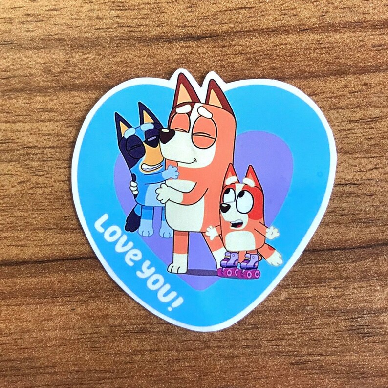 Bluey Vinyl Stickers Bluey Vinyl Decal Stickers Laptop Etsy Canada