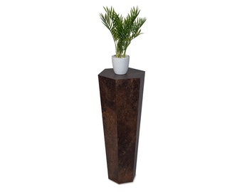 STEMA Trapecio de columna decorativa Seyfried - soporte para flores, columna para plantas, soporte para plantas de madera - varios colores