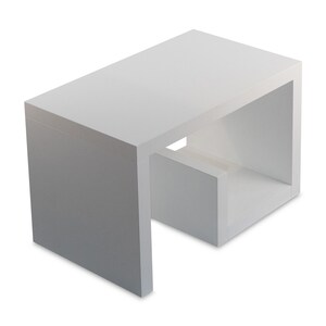 STEMA Seyfried Beistelltisch Gerd - Couchtisch 60x37x36 Keine Montage fest verleimt Lichtgrau