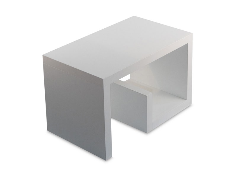 STEMA Seyfried Beistelltisch Gerd - Couchtisch 60x37x36 Keine Montage fest verleimt Lichtgrau