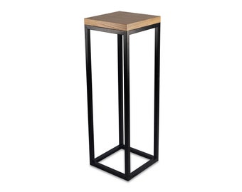 STEMA Seyfried Flower Column, Plant Stand, Flower Stand, Decorative Column Hannah - Metal and Oak en 3 tamaños