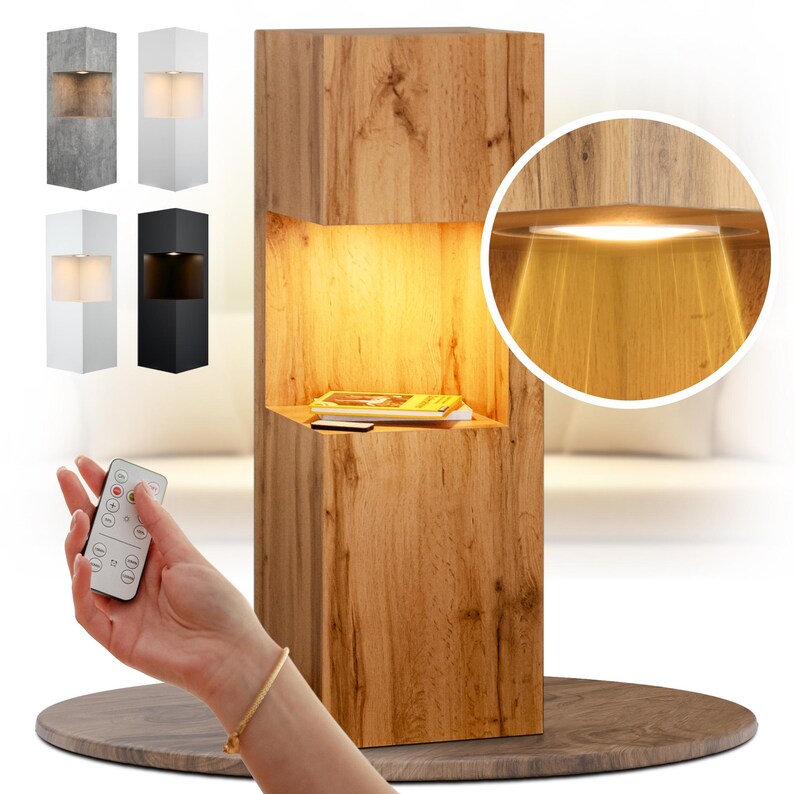STEMA Seyfried Dekos ule Mit LED Nische Blumens ule Blumenst nder 