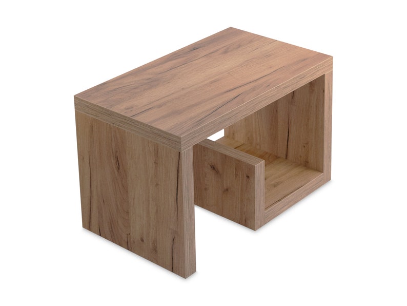 STEMA Seyfried Beistelltisch Gerd - Couchtisch 60x37x36 Keine Montage fest verleimt Wildeiche