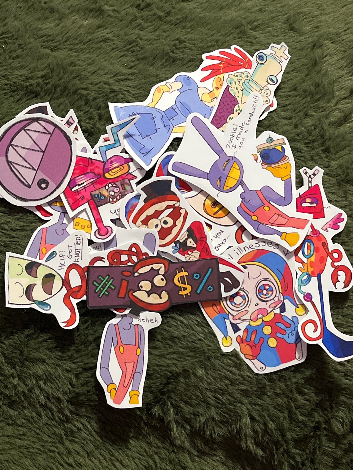 The Amazing Digital Circus Stickerpack Etsy Canada