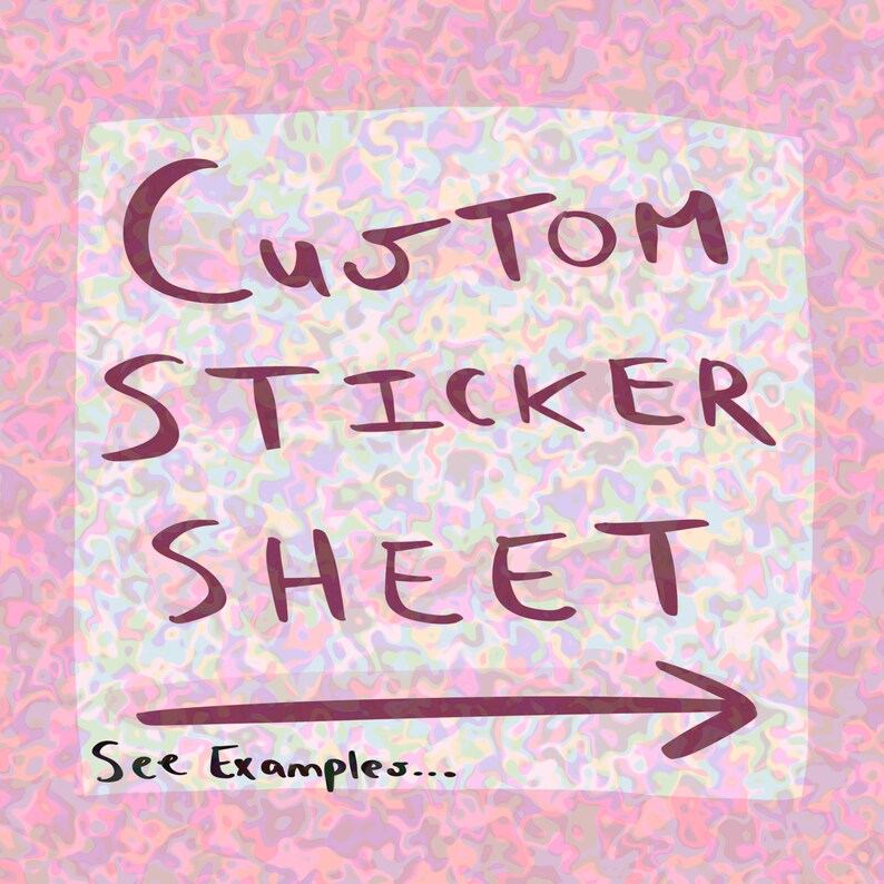 Custom Sticker Sheet Etsy