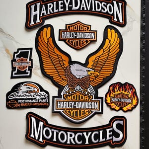 Blandade motorcykelmärken HaRLey Patch sy-på broderade