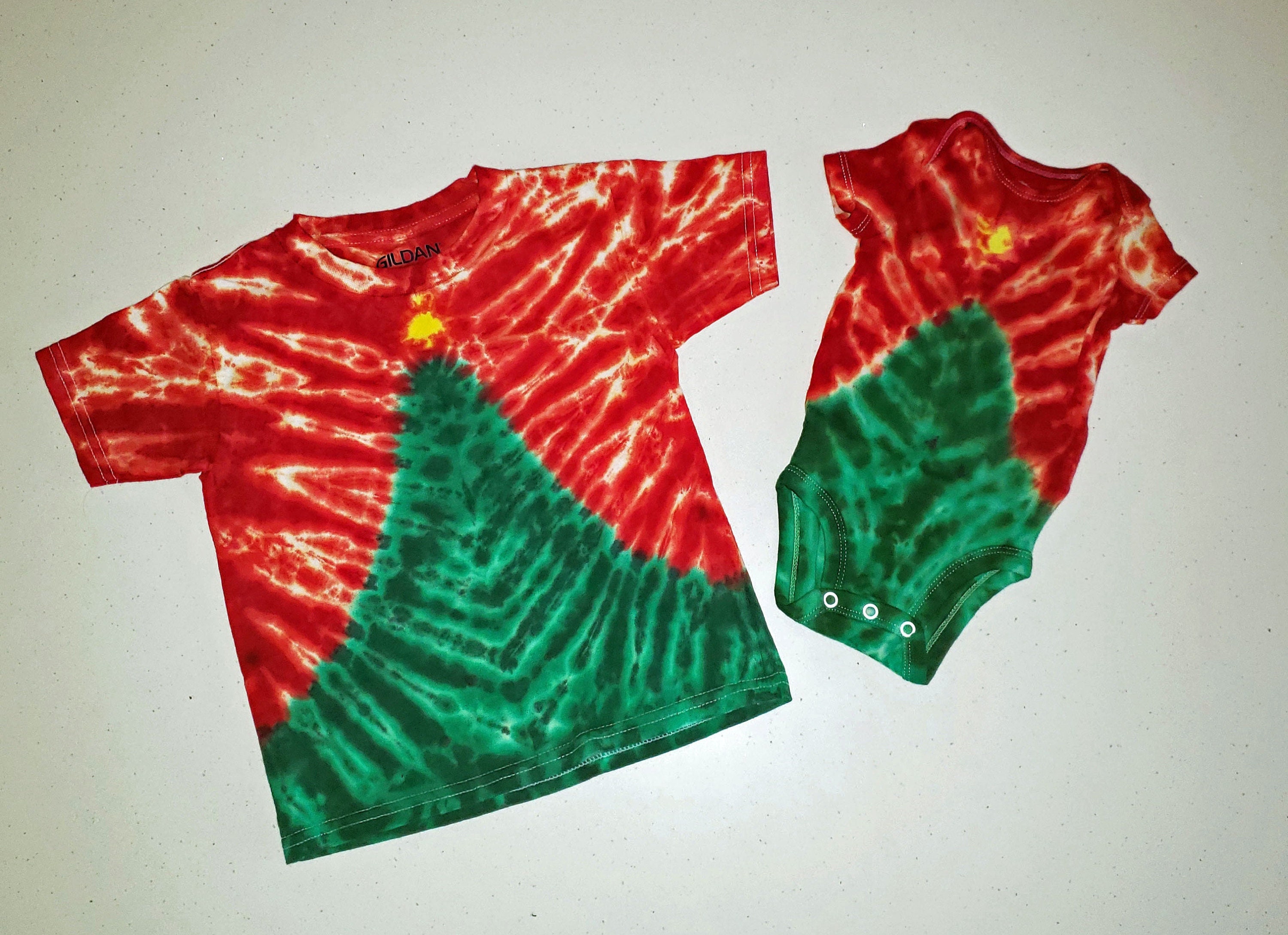 Christmas Tree Tiedye Tshirt Etsy