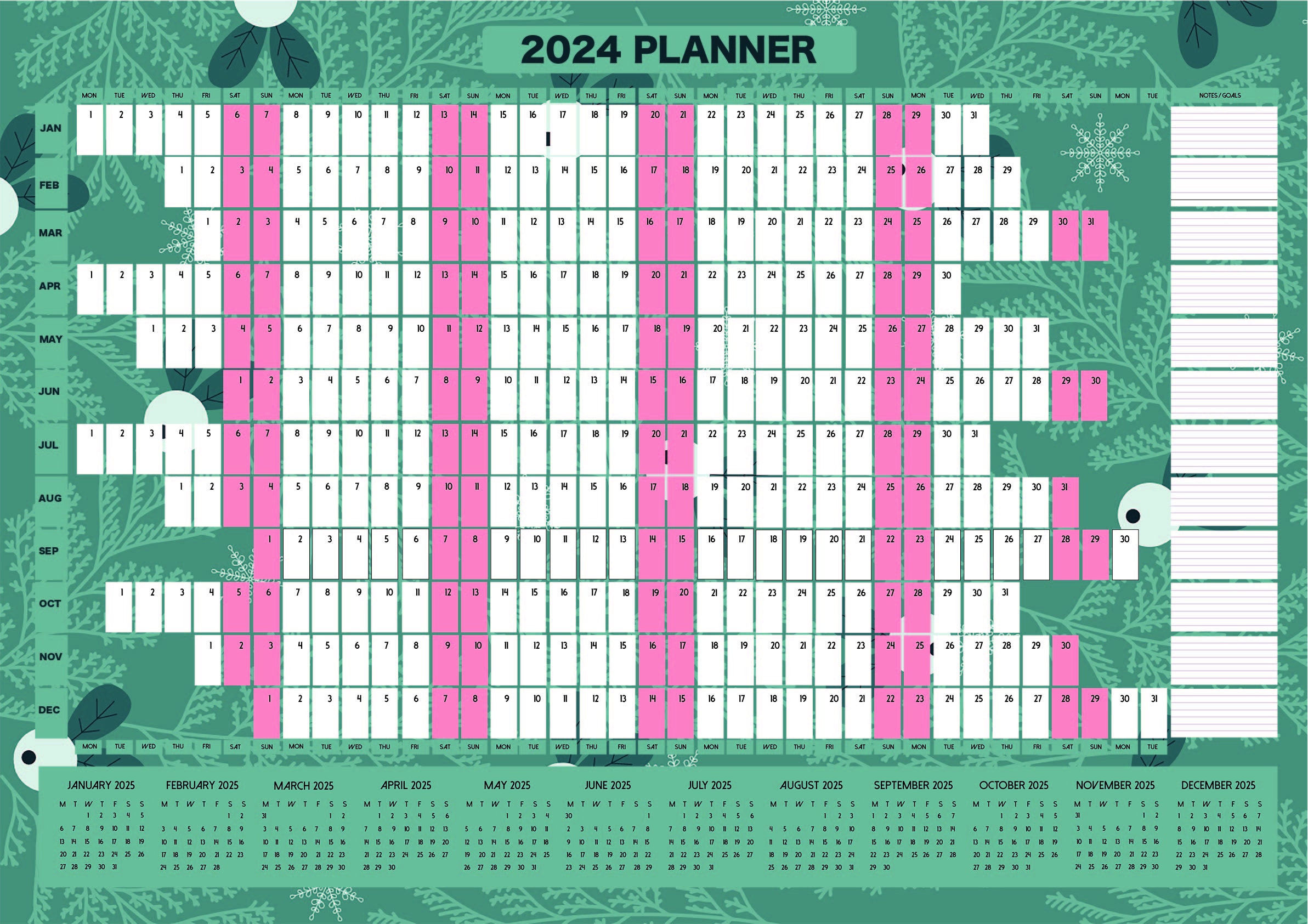 A1 2025 Planner Planner 2025 Planners 20252025 2025 Good Etsy