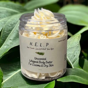 WHIPPED BODY BUTTER Cream, Ecze Body Butter, Shea Butter Lotion