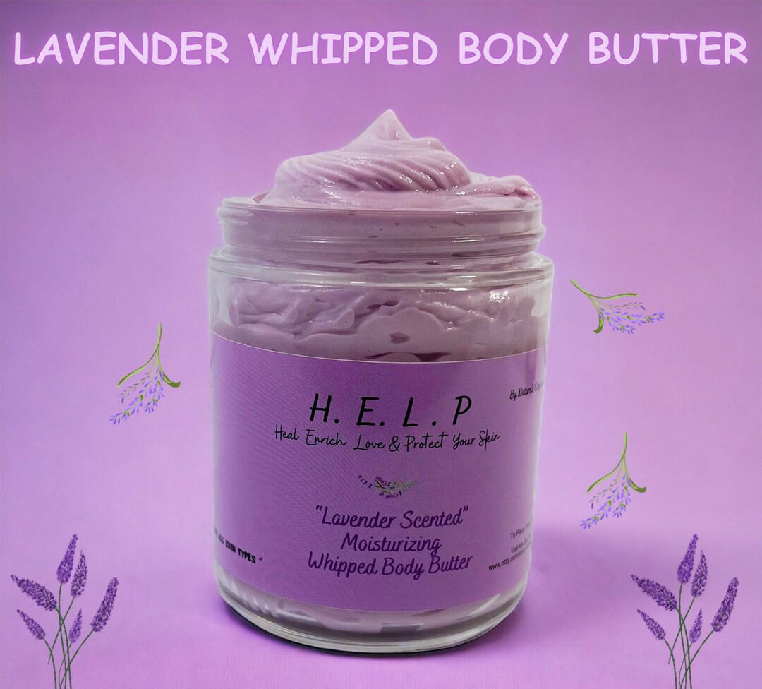 Lavender Whipped Body Butter for Dry Skin Shea Butter Mango Etsy