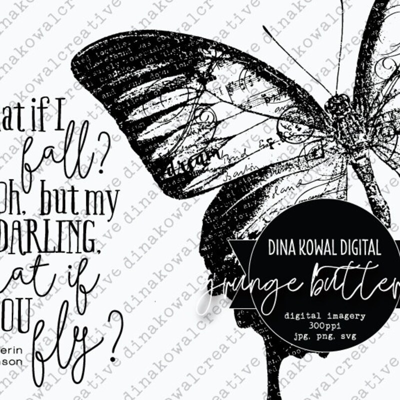 Butterfly Stamp Sentiment - Etsy