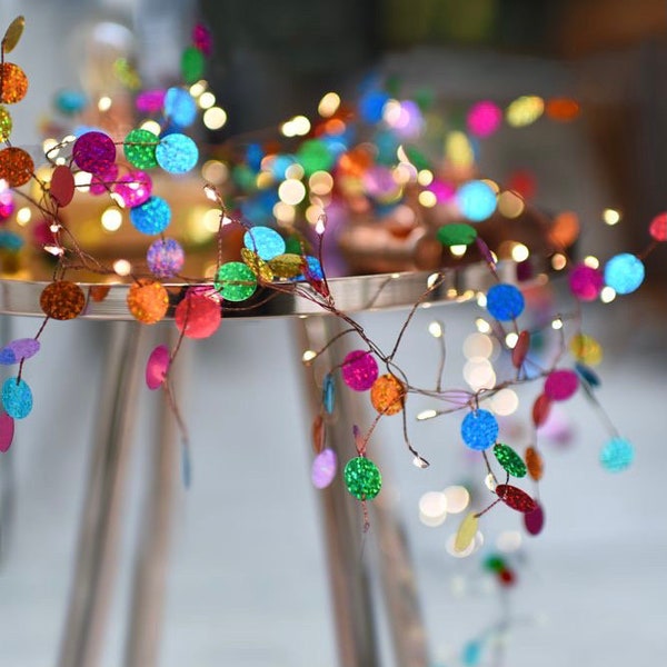 Multi Coloured Confetti String Fairy Light