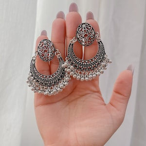 Boucles doreille bohèmes, Gypsy oriental accessories, Cadeau ethnique pour femme image 2