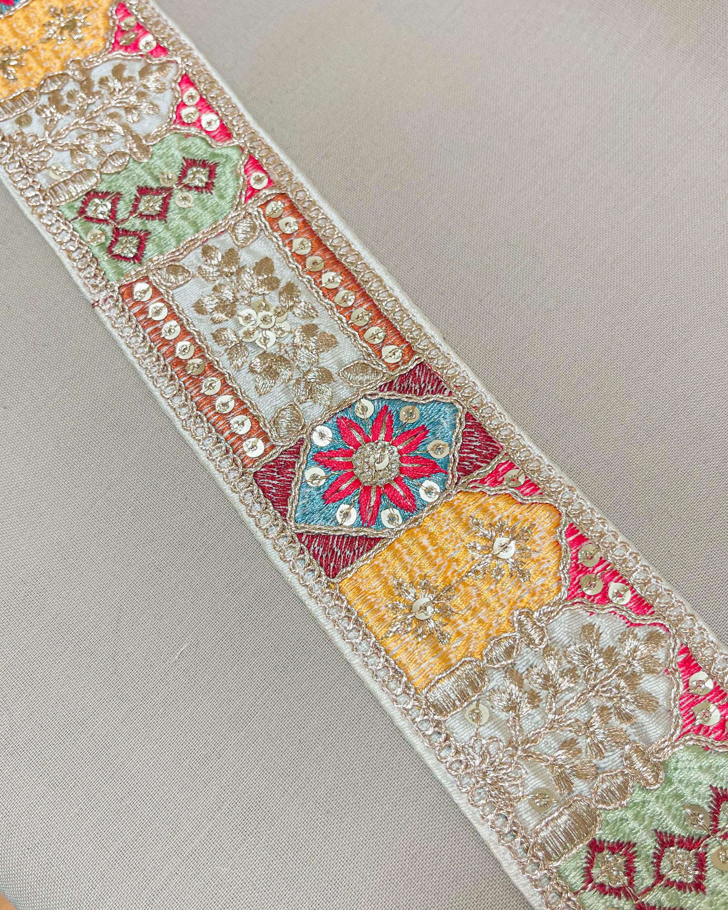 Love Binetti Belt Beaded Embroidery Metallic Burnt Orange Tassel Adjustable Boho Red Embroidered Obi Belt: Handmade Boho Tassel Belt - Etsy main image 2