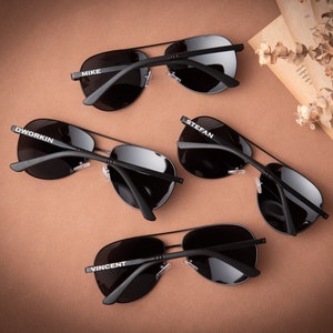 Personalized Sunglasses for Men, Custom Sunglasses Gift for Wedding, Groomsmen Gifts, Best Man Gift, Bachelor Party Gift for Groom, Dad Gift
