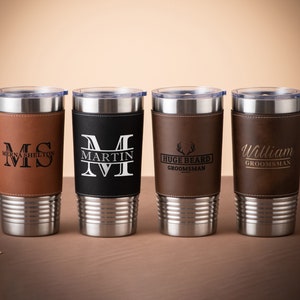 Personalized Tumbler for Men, Gift for Him, Groomsmen Gifts, Best Man Gift, Boyfriend Gift, Bachelor Party Gifts, Dad Gifts, Husband Gift image 1