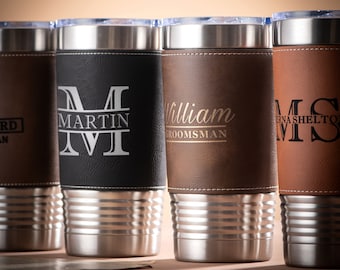 Personalized Mens Tumbler Gift for Him, Groomsmen Gifts, Best Man Gift, Boyfriend Gift, Bachelor Party Gift, Father's Day Gift, Husband Gift