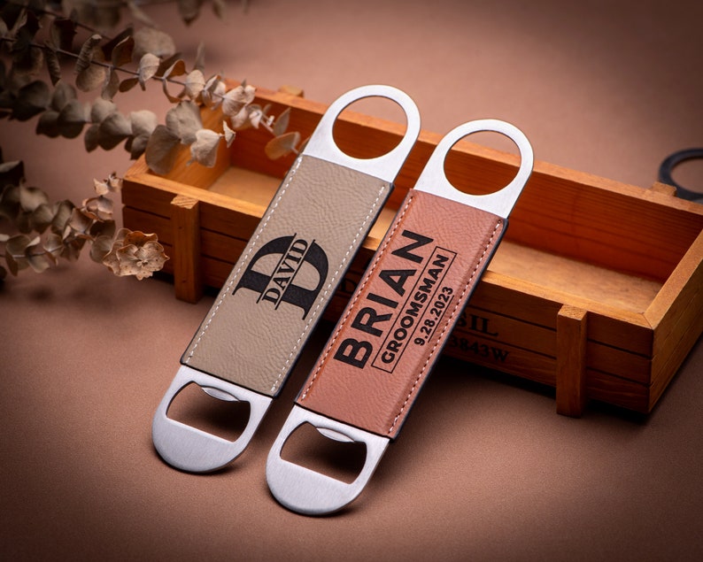 Personalized Bottle Opener, Groomsmen Gifts, Best Man Gift, Groom Gifts, Dad Gifts, Wedding Gifts, Bachelor Party Gifts, Bar-Tending Gifts image 5