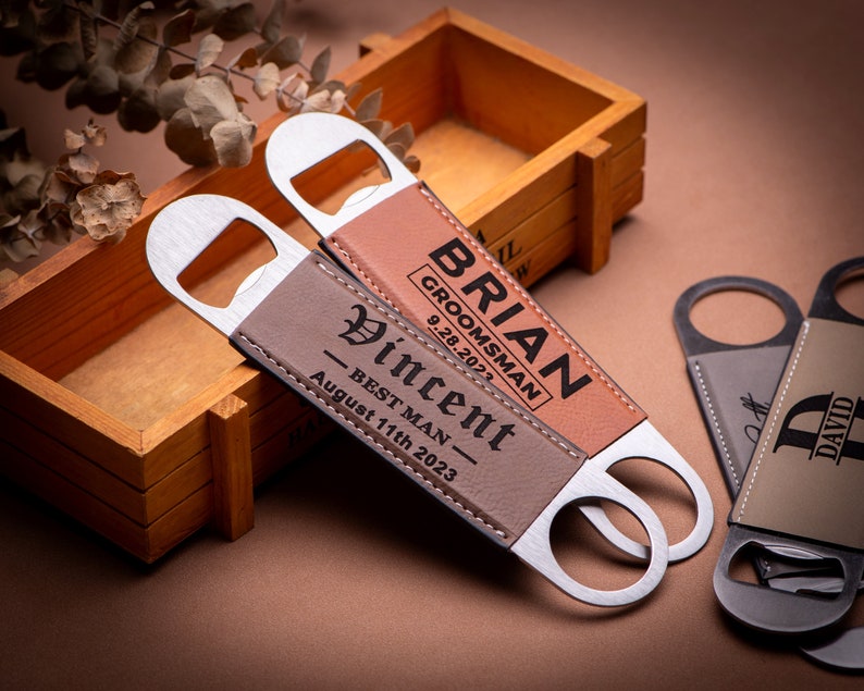 Personalized Bottle Opener, Groomsmen Gifts, Best Man Gift, Groom Gifts, Dad Gifts, Wedding Gifts, Bachelor Party Gifts, Bar-Tending Gifts image 4