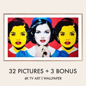 Wharol&#39;s Princesses - Samsung TV The Frame 4K - 32 Pictures + 3 Bonus